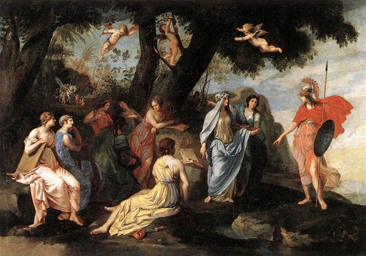 Minerva with the Muses, 1640 - 1645 - Жак Стелла