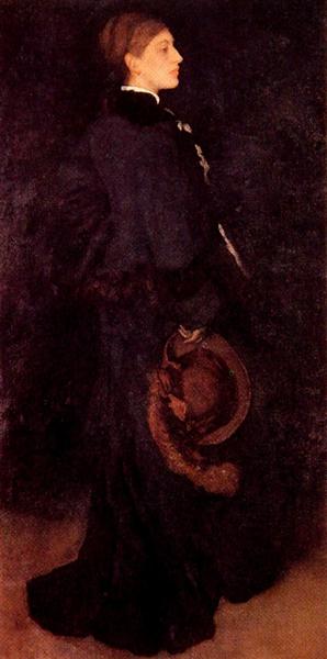 Arrangement in Brown and Black: Portrait of Miss Rosa Corder, 1876 - 1878 - 惠斯勒