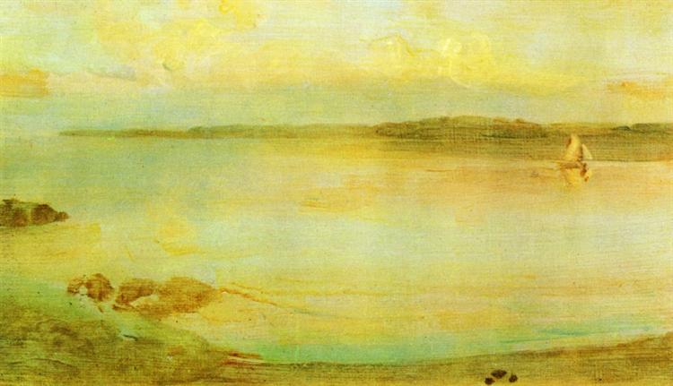 Gray and Gold - The Golden Bay, 1900 - James McNeill Whistler