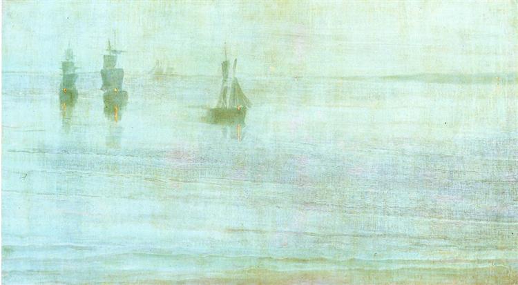 Nocturne - the Solent, 1866 - Джеймс Эббот Макнил Уистлер