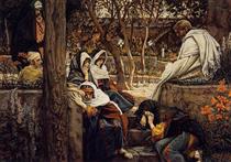 Jésus à Bethanie, Marie, Madeleine et Marthe - James Tissot
