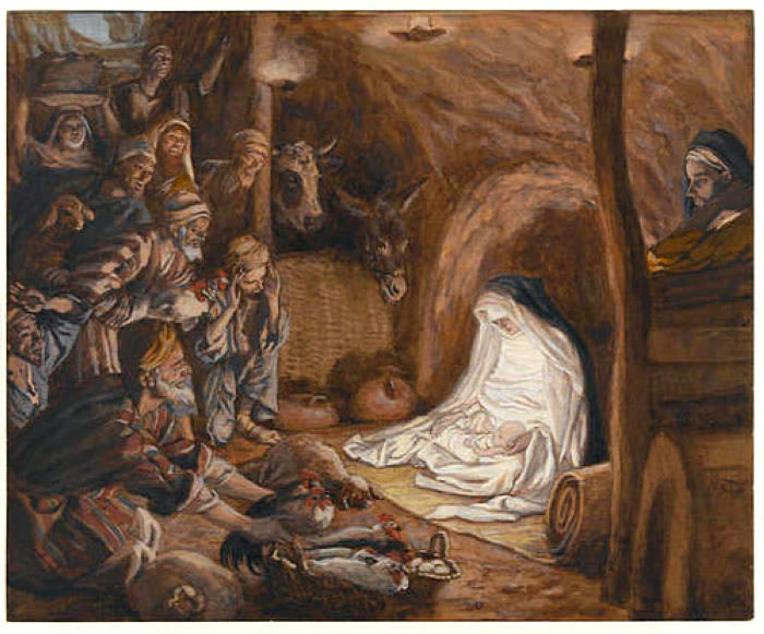 The Adoration of the Shepherds, illustration for 'The Life of Christ', c.1886 - c.1894 - James Tissot