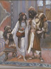 The Harlot of Jericho and the Two Spies - James Tissot