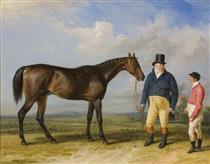 'Rockingham', with His Owner, John Theobald, and Jockey, Jem Robinson - Джеймс Уорд