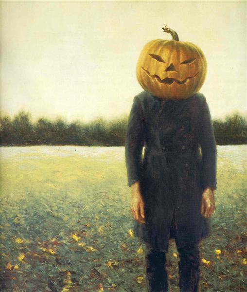 Pumpkinhead - Self-Portrait, 1972 - Jamie Wyeth