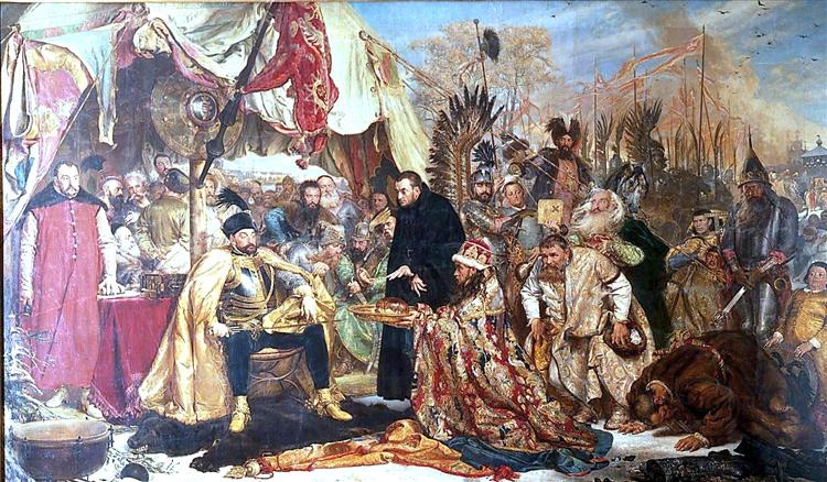 Стефан Баторий под Псковом, 1872 - Ян Матейко