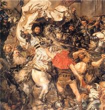 Battle of Grunwald, the death of the Grand Master Ulrich von Jungingen (detail) - 扬·马泰伊科