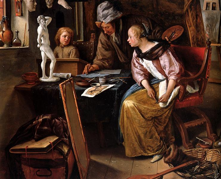 The Drawing Lesson, c.1665 - Jan Steen