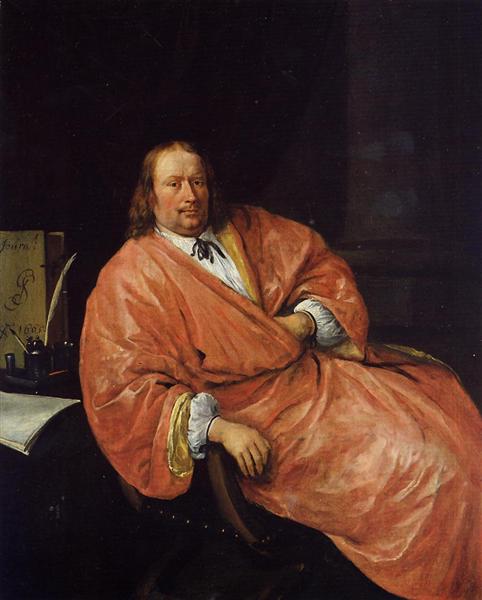 Portrait of Gerrit Gerritsz Schouten, 1665 - 揚·斯特恩