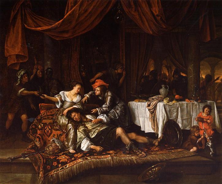 Sansão e Dalila, 1668 - Jan Steen