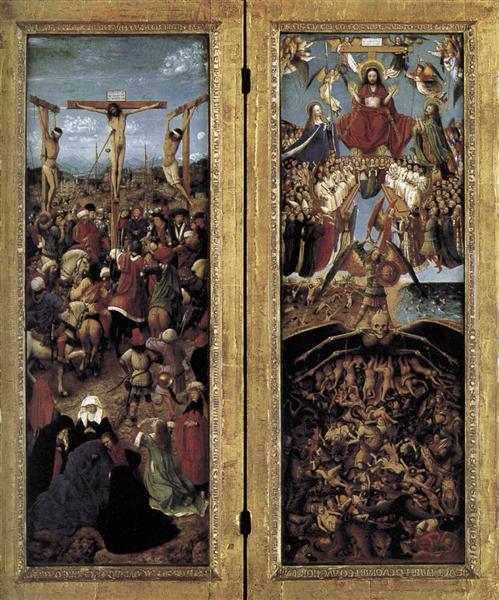 Díptico da Crucificação e do Último Juízo Final, 1426 - Jan van Eyck