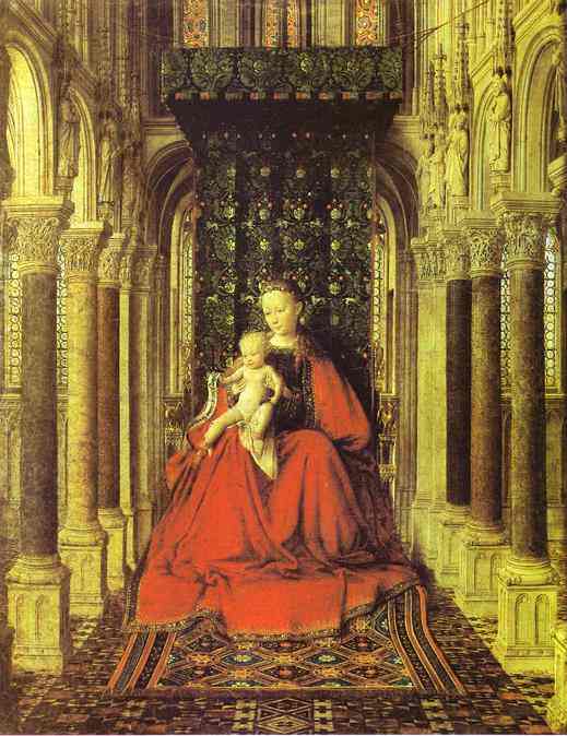 The Virgin and Child in a Church - Jan van Eyck - WikiArt.org ...