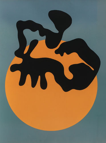 Not far from the sun, the moon and the stars - Jean Arp