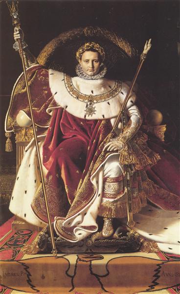 Portrait of Napoléon on the Imperial Throne, 1806 - Jean Auguste Dominique Ingres
