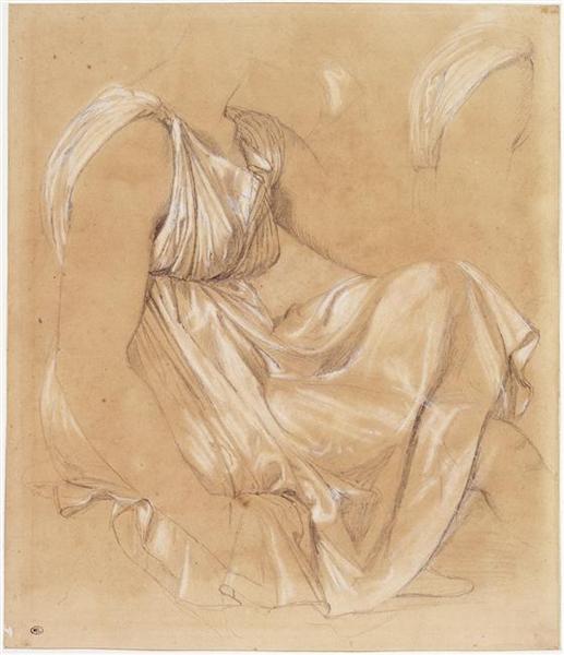 Study of seated woman - Jean Auguste Dominique Ingres