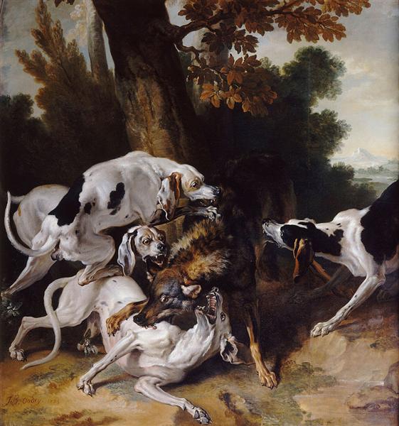 L'hallali du loup, 1725 - Jean-Baptiste Oudry