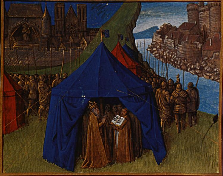 St. Jacques appears to Charlemagne, 1455 - 1460 - Jean Fouquet