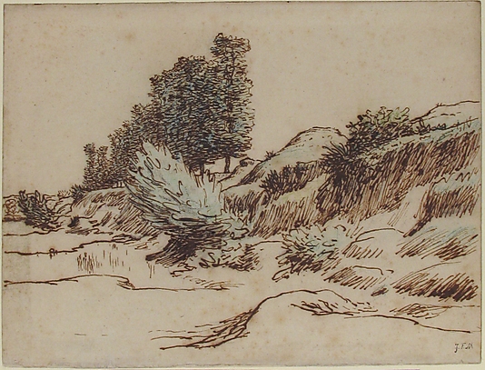 Landscape, Vichy, c.1866 - 米勒
