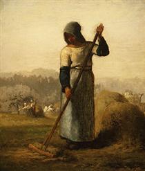 Женщина с граблями - Жан-Франсуа Милле