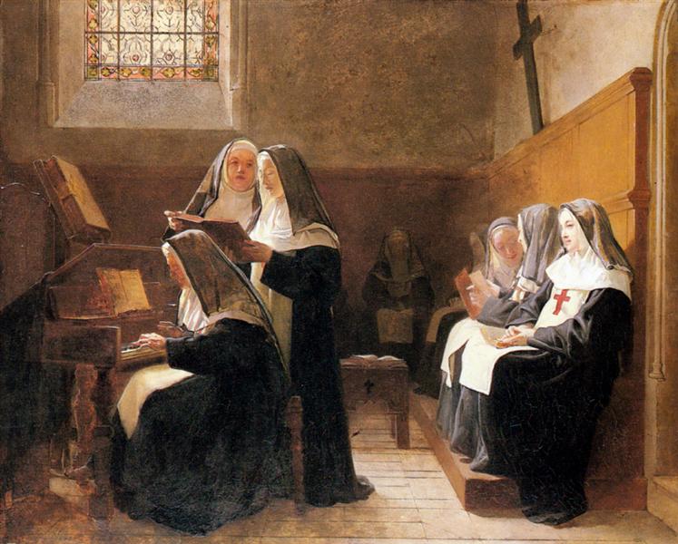 The Convent Choir, 1865 - Жан Жорж Віберт