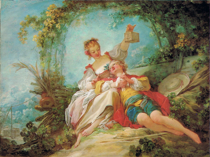 The Happy Lovers, 1760 - 1765 - Jean-Honore Fragonard 