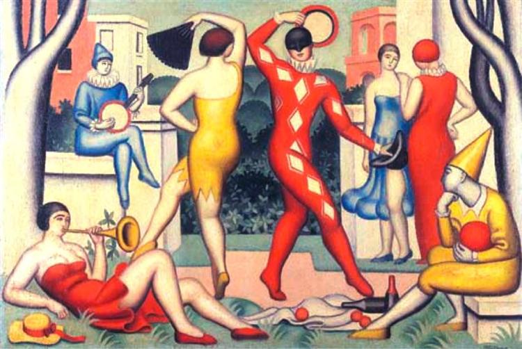 Les Arlequins, 1925 - Жан Метценже