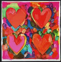 Four Hearts - Jim Dine