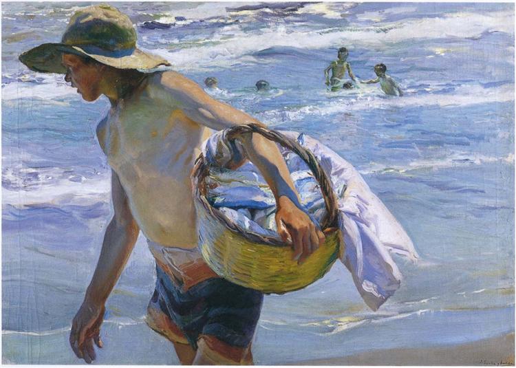 Fisherman in Valencia, 1904 - 霍金‧索羅亞