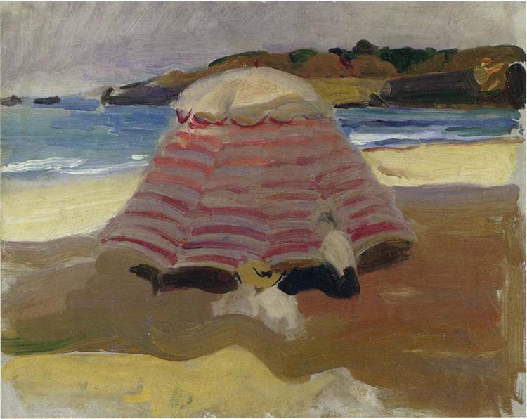 La Playa de Biarritz, 1907 - Joaquin Sorolla