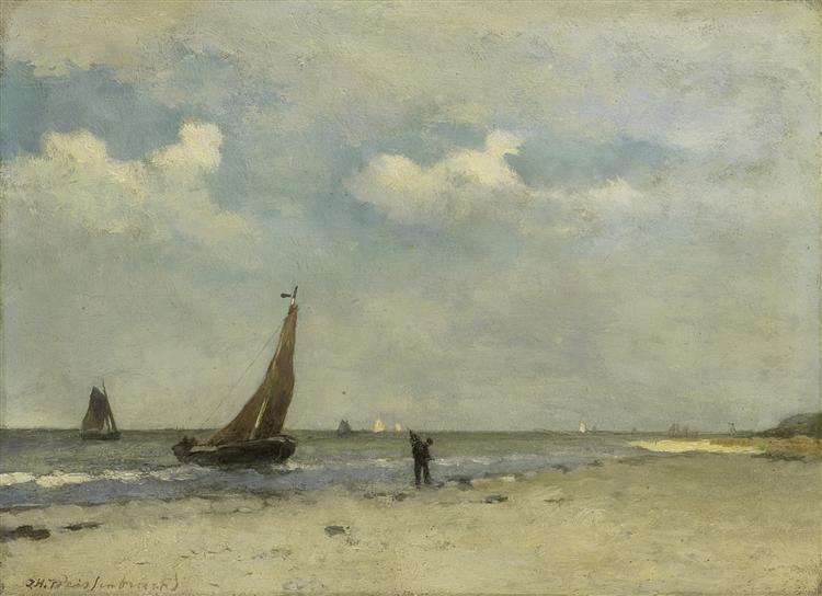 View of Seaside, c.1870 - c.1903 - Johan Hendrik Weissenbruch