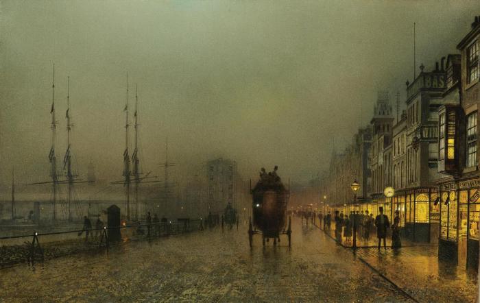 Saturday night, on the clyde at Glasgow - John Atkinson Grimshaw