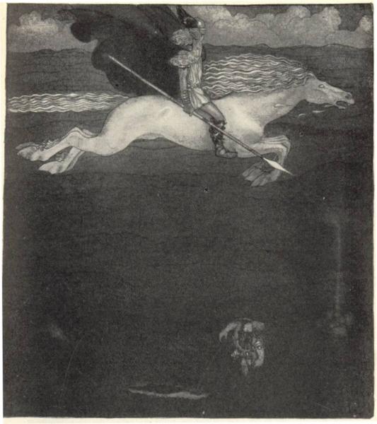 Odin and Sleipnir, 1911 - 约翰·鲍尔