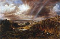 Hampstead Heath with a Rainbow - John Constable