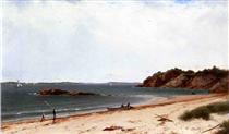 View of the Beach at Beverly, Massachusetts - Джон Фредерик Кенсетт