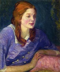 Carol with Red Curls - John French Sloan