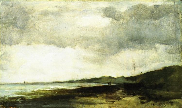Coastal View, 1882 - Джон Генри Твахтман (Tуоктмен)