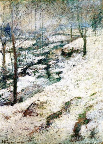 Frozen Brook, c.1893 - Джон Генрі Твахтман (Tуоктмен)
