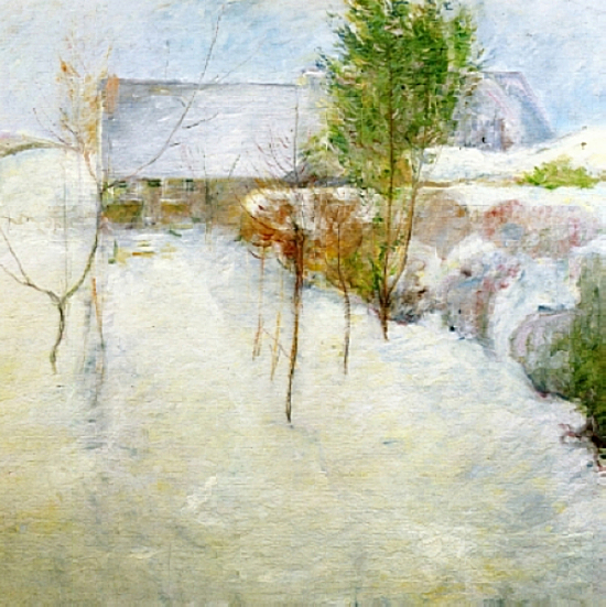 House in Snow, c.1890 - c.1894 - John Henry Twachtman