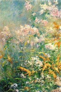 Meadow Flowers (Golden Rod and Wild Aster) - Джон Генри Твахтман (Tуоктмен)
