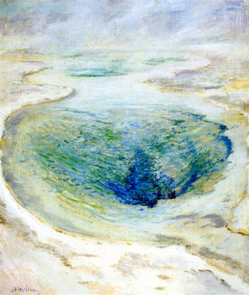 Morning Glory Pool, Yellowstone, c.1895 - Джон Генри Твахтман (Tуоктмен)