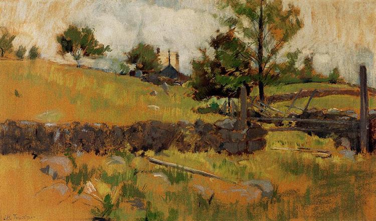 Spring Landscape, 1889 - 1891 - Джон Генри Твахтман (Tуоктмен)