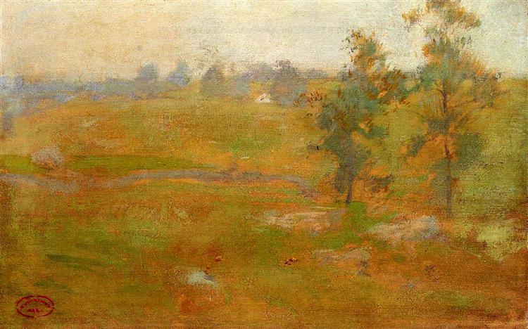 Summer Landscape, 1897 - 1899 - Джон Генрі Твахтман (Tуоктмен)