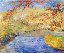 The Winding Brook - John Henry Twachtman