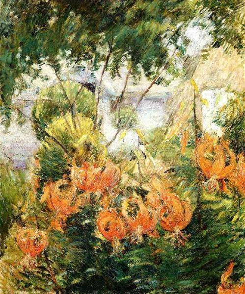 Tiger Lilies, c.1896 - c.1899 - Джон Генрі Твахтман (Tуоктмен)