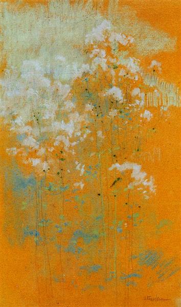 Wild Flowers, c.1889 - c.1891 - Джон Генрі Твахтман (Tуоктмен)