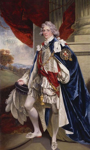 Portrait of George IV, when Prince of Wales, 1796 - Джон Хопнер