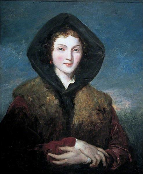 Portrait of a Lady (possibly Matilda Ward, the artist's second wife) - Джон Джексон