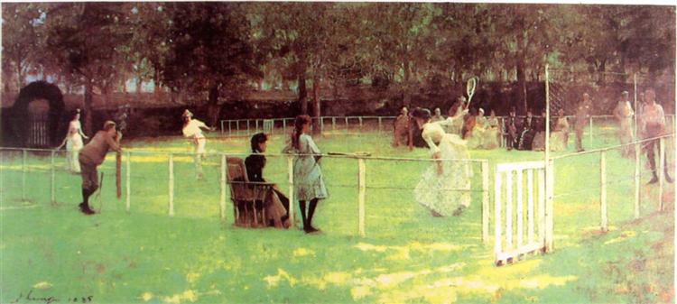 The Tennis Party, 1885 - Джон Лавери