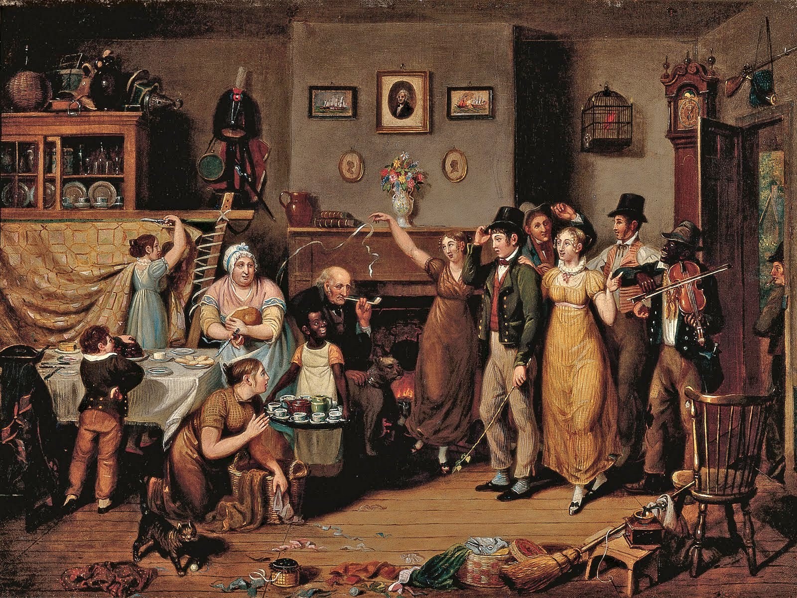 The Quilting Frolic 1813 John Lewis Krimmel WikiArt Org   The Quilting Frolic 1813 