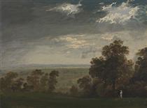 Landscape, Possibly the Isle of Wight or Richmond Hill - John Martin